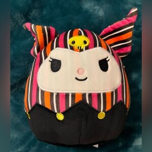 NWT Kuromi pink & orange 6.5" Halloween Squishmallow from Hello Kitty & Friends